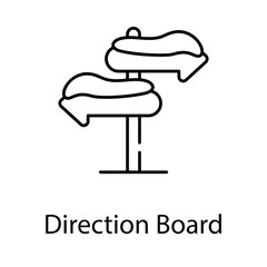 Direction Board icon. Suitable for Web Page, Mobile App, UI, UX and GUI design