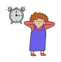 Illustration of a behavior of a child with autism.