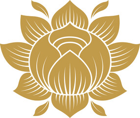 Gold asian art png file for decoration motifs for ceiling pattern