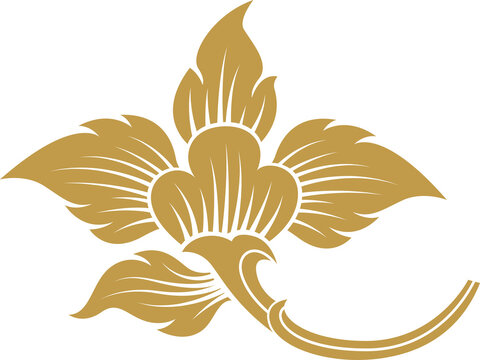 recommend clip art: Gold asian art png file for decoration motifs for ceiling pattern