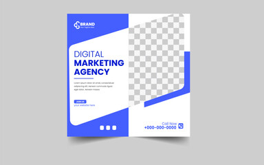 Digital marketing agency social media and post template