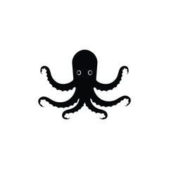 Octopus Vector Illustration Logo Template with Simple Concept