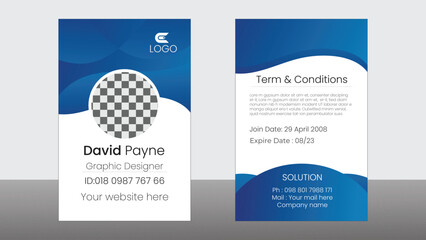 id card design business growth social media .