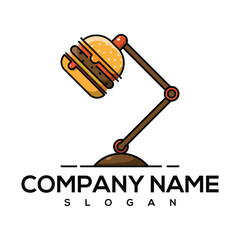 burger lamp logo