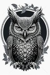 Fototapeta premium Owl digital art
