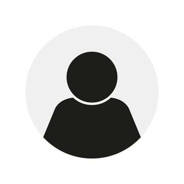User avatar vector icon. Profile icon.