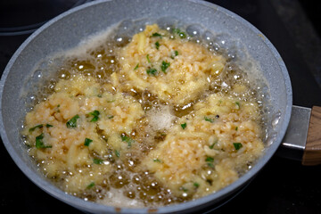 Fried rice ball, traditional Brazilian snack