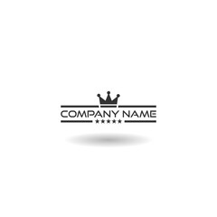 Company name logo icon with shadow