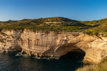 Miġra Ferħa (limits of Baħrija, Malta) and its surroundings