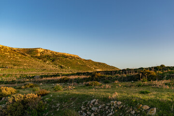 Miġra Ferħa (limits of Baħrija, Malta) and its surroundings