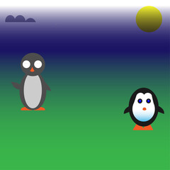 cartoon penguins