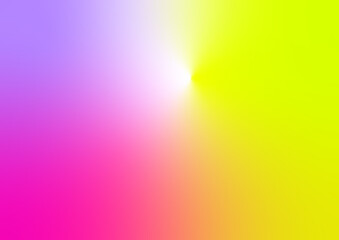 ピンクや紫や黄色のビビットなグラデーション背景。Vivid gradation background of pink, purple and yellow.