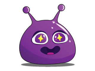 character slime purple cute