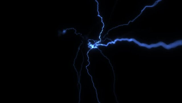 Electricity Lightning Arc Tesla Coil At Camera - Light Bolts - Transparent Background