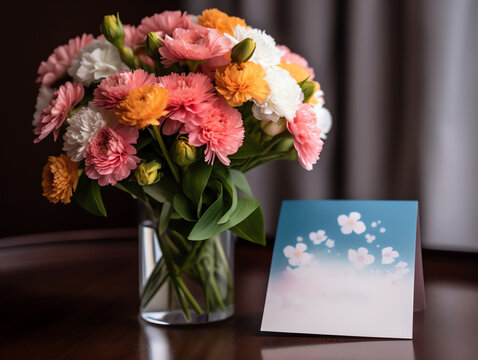 Happy Mother's Day in May - Bouquet of Spring Flowers