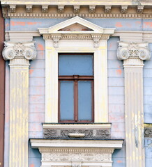 Aristocracy window in the city.