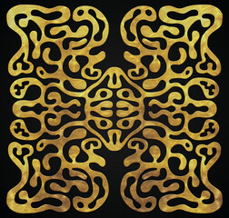 Unique Golden Alphabet H initials design, golden letter,
A to Z. 	