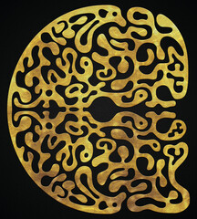 Unique Golden Alphabet G initials design, golden letter,
A to Z. 	