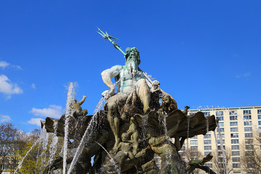 Neptune fountain in Berlin - Germany