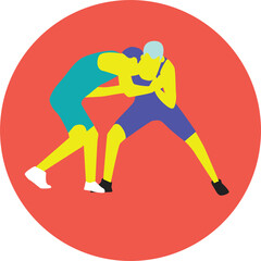 JO-icônes homme lutte