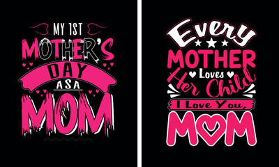 Depending on your message and style, you can design many kinds of Mother's Day T-shirts. Mother's day t-shirt