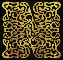 Unique Golden Alphabet N initials design, golden letter,
A to Z. 	