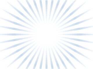 儚く消える花火的なイメージの抽象的な集中線背景_ブルー