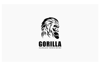 gorilla vector illustration logo
