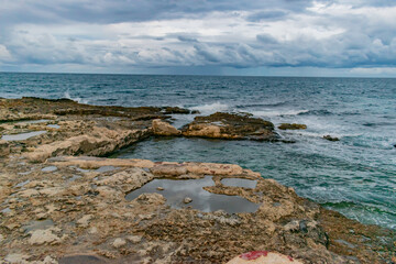 Stormy evening in Xgħajra, Malta