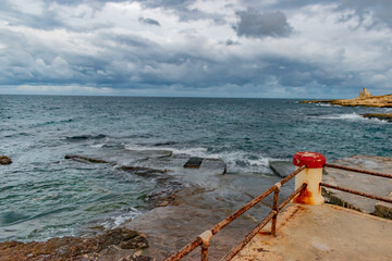 Stormy evening in Xgħajra, Malta