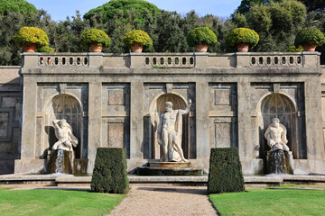 pontifical gardens of Castel Gandolfo in the province of Rome, Lazio - obrazy, fototapety, plakaty