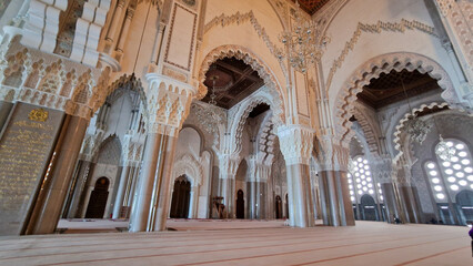 Fototapeta na wymiar Hassan II Mosque in Casablanca