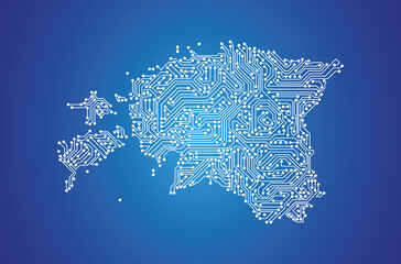 IT-Landkarte von Estland