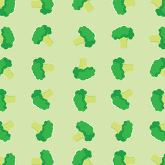 modern seamless broccoli vector illustration decoration fashion clothing fabric