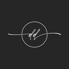 letter DD concept logo design vector illustrations