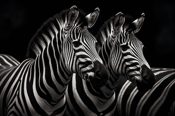 Monochrom  Zebra