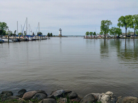 Fond du Lac Lighthouse At Lakeside Park on Lake Winnebago, Wisconsin