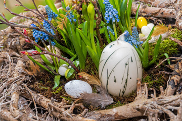 Florale Osterdekoration