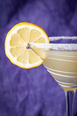 Close up of Lemon Drop Cocktail
