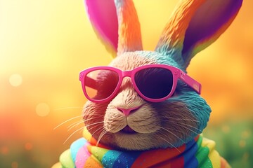 Funny easter bunny 