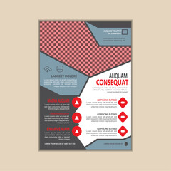 Corporate Business Flyer Template A4 Size with Bleed Vector design