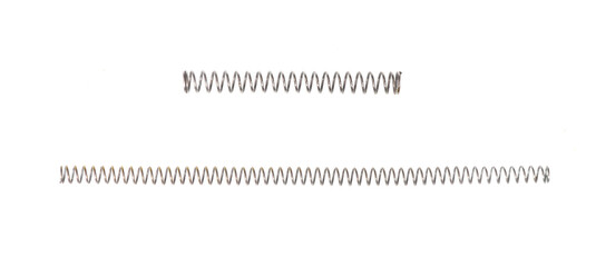 steel spring isolated on white background