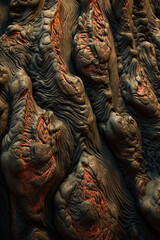 Obraz premium Volcanic Abstract Pattern, Generative AI.
