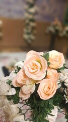 wedding bouquet on the table