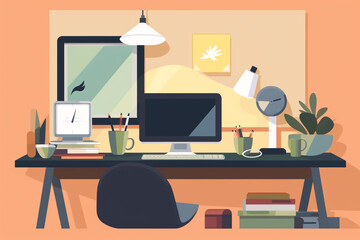 interior of office, generative AI