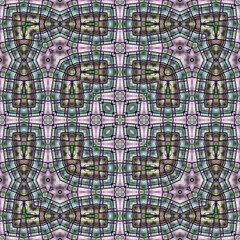 Obraz premium 3d effect - abstract kaleidoscopic geometric color gradient pattern