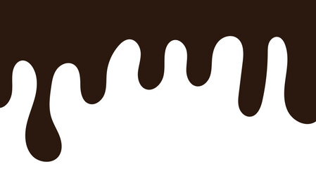 Chocolate drops background. Vector illustration.	