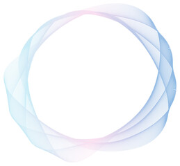 Abstract pink and blue circle wave frame background. Vector illustration.	