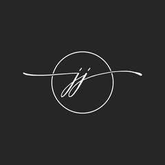 letter JJ concept logo design vector illustrations