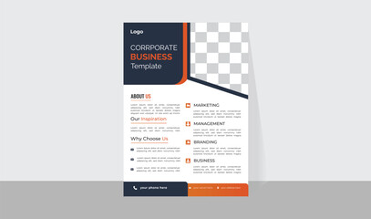 modern trend professional business flyer deign corporate vector file